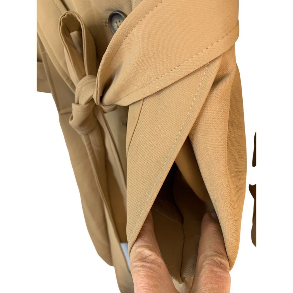 Bagatelle Collection Womens Double-Breast Knit Camel Trench Coat 2X RX10638 EUC - Picture 9 of 11